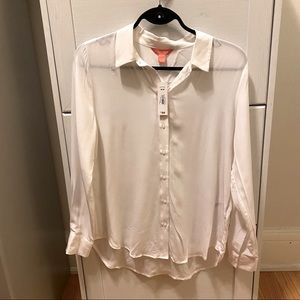 NWT Joe Fresh Silk Shirt (Sz Medium)